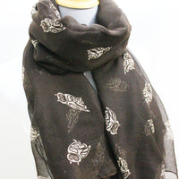 Brown Owl Scarf - Bean Concept - Etsy