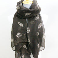 Brown Owl Scarf - Bean Concept - Etsy