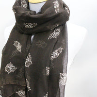 Brown Owl Scarf - Bean Concept - Etsy