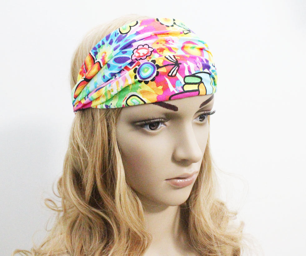 Floral Cotton Turban Headband - Bean Concept - Etsy