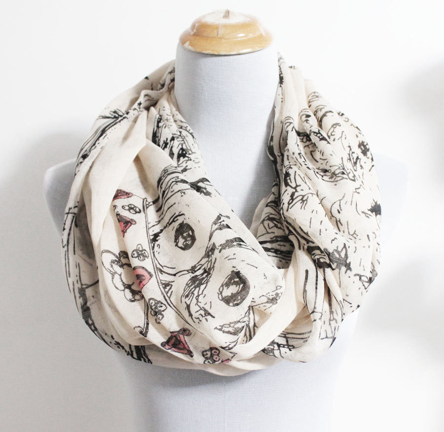 Owl Infinity Scarf - Bean Concept - Etsy