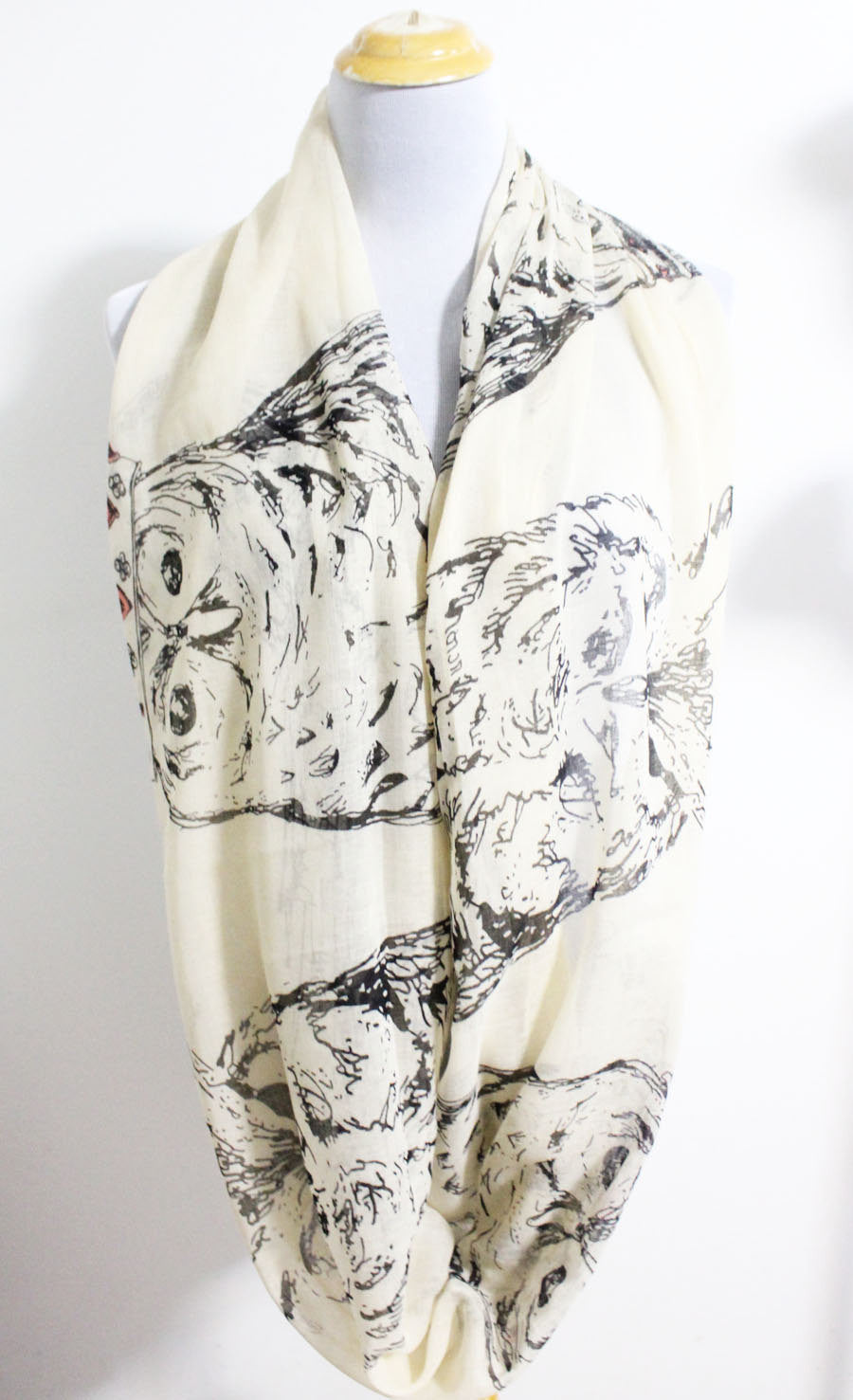 Owl Infinity Scarf - Bean Concept - Etsy