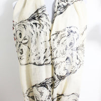Owl Infinity Scarf - Bean Concept - Etsy