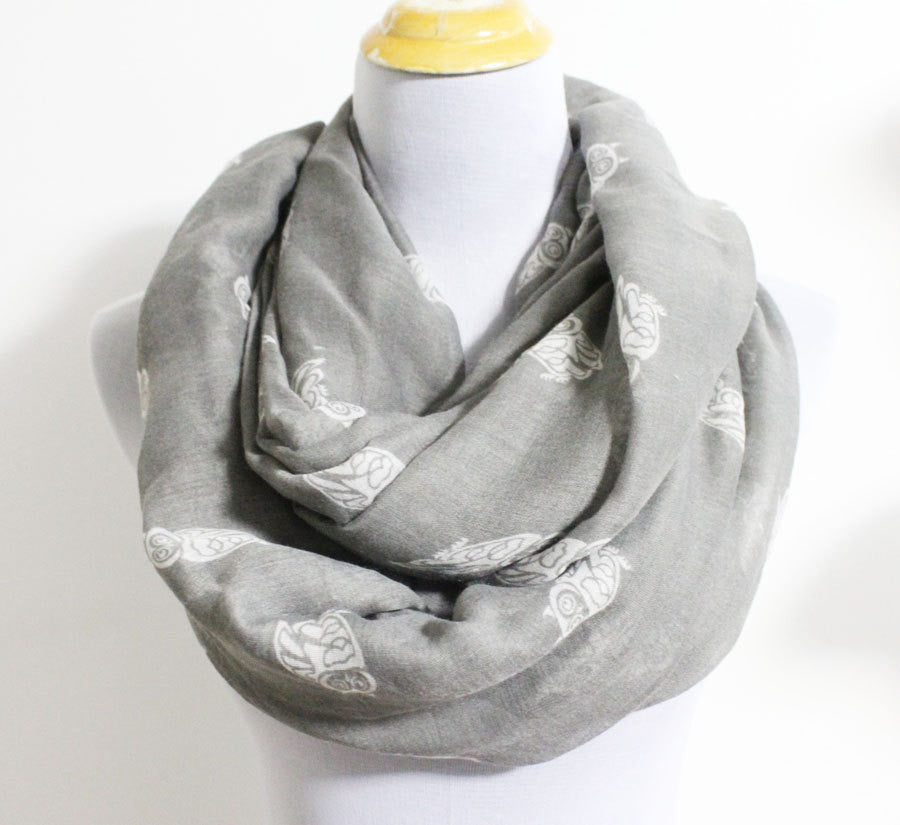 Owl Infinity Scarf - Bean Concept - Etsy