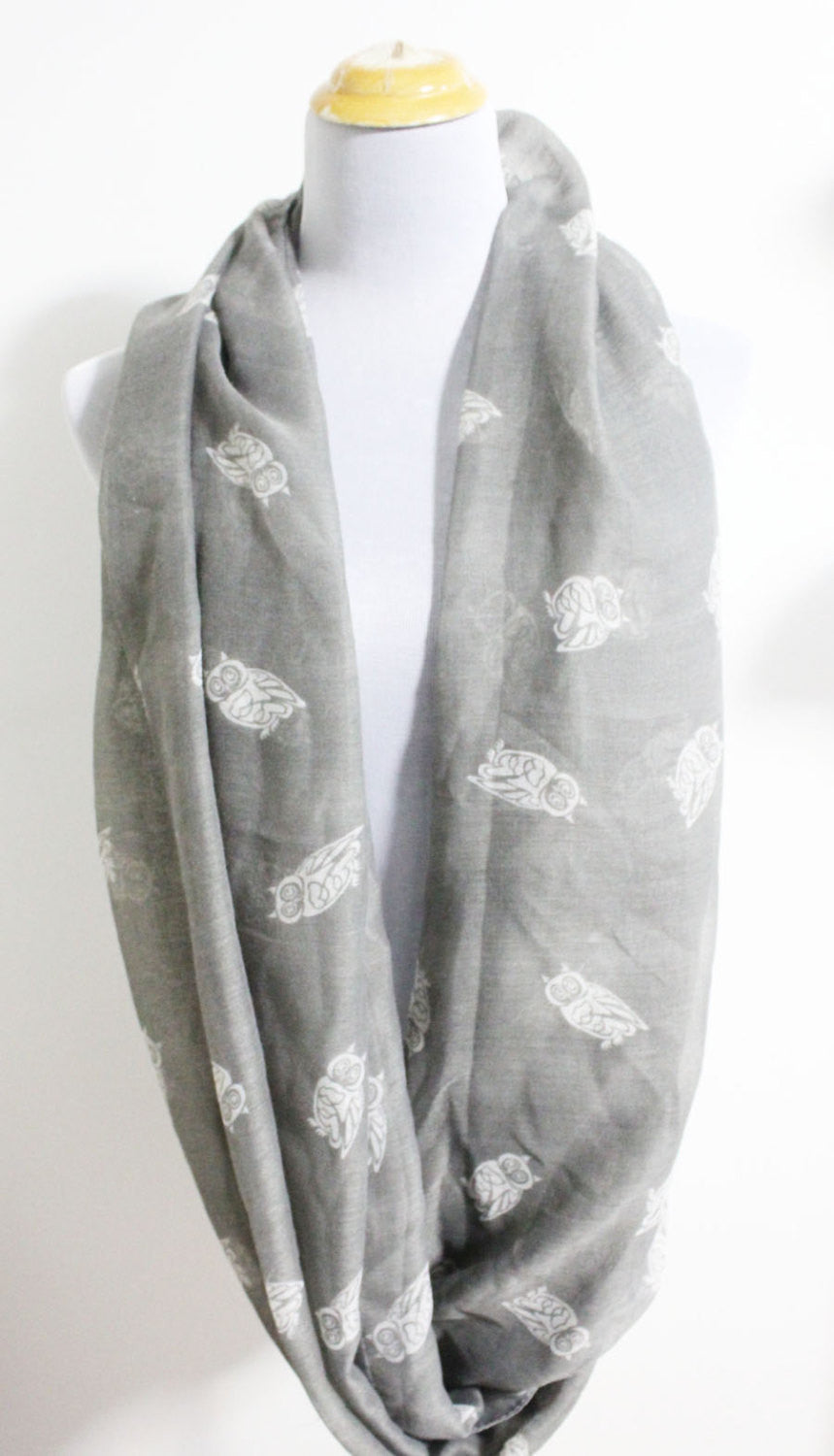 Owl Infinity Scarf - Bean Concept - Etsy
