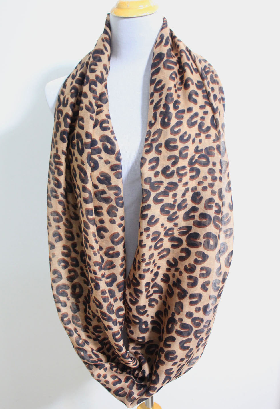 Leopard Infinity Scarf - Bean Concept - Etsy