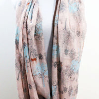 Pink Tree Scarf - Bean Concept - Etsy