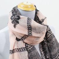 Pink Paisley Pattern Scarf - Bean Concept - Etsy