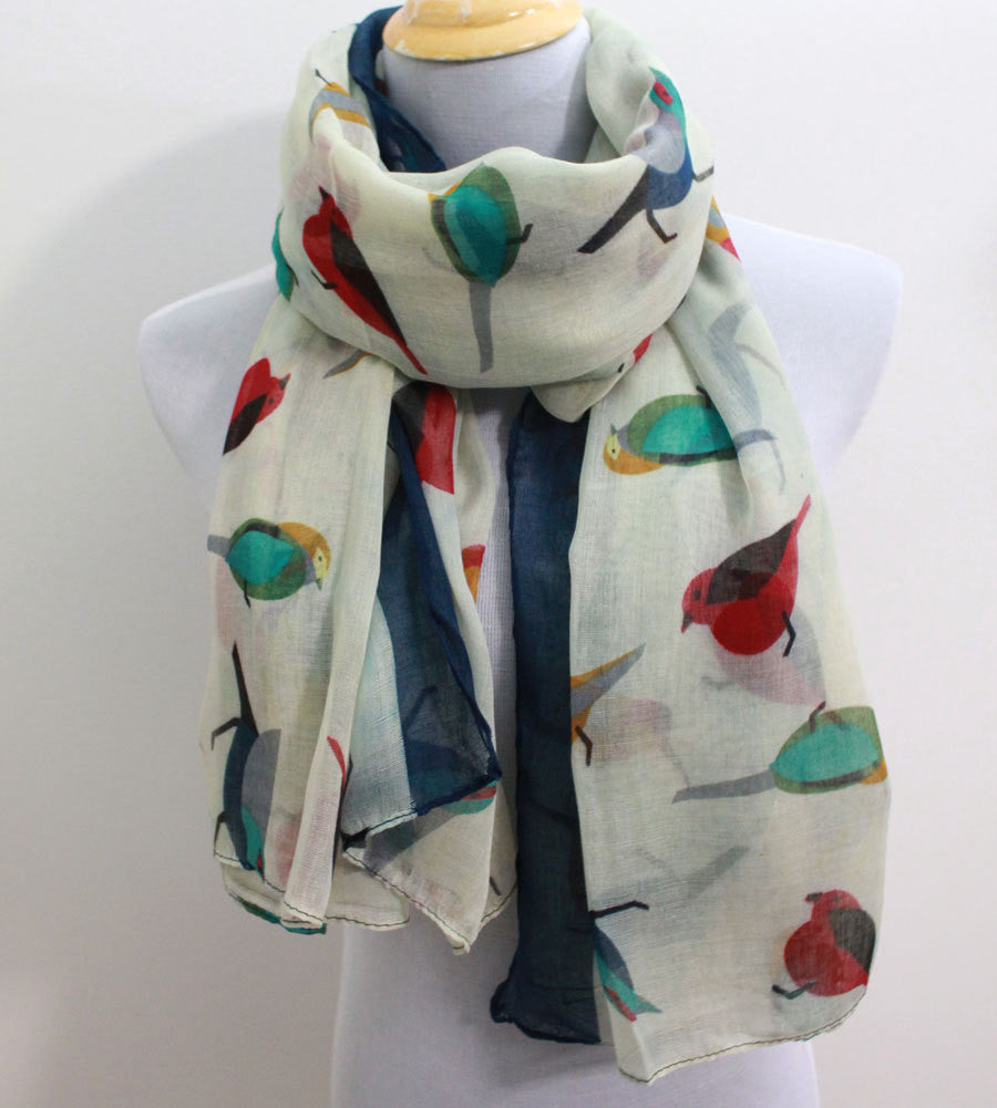 Beige Little Bird Scarf - Bean Concept - Etsy