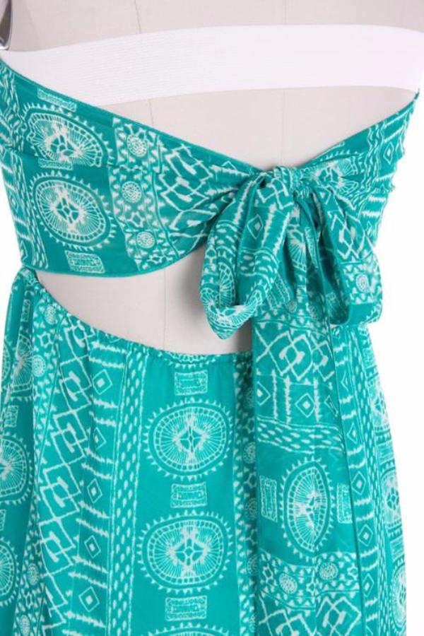 Bow Tie Back Boho Maxi Dress - Bean Concept - Etsy