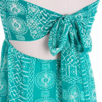Coral Bow Tie Back Boho Maxi Dress - Bean Concept - Etsy