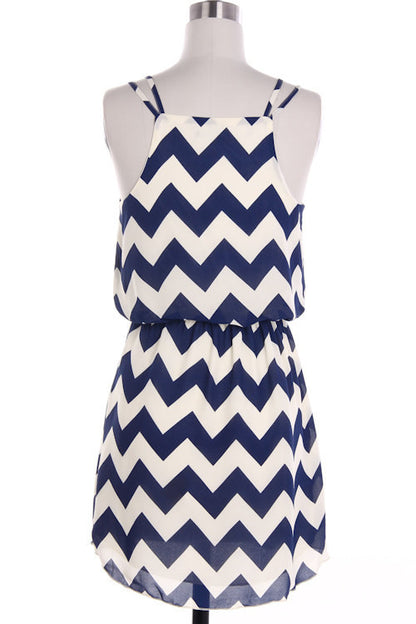 Tank Top Chevron Dress - Bean Concept - Etsy