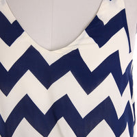 Pink Tank Top Chevron Dress - Bean Concept - Etsy