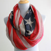 American Flag Infinity Scarf - Bean Concept - Etsy