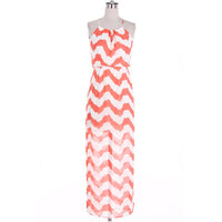 Mint Chevron Maxi Dress with Cross Strapes - Bean Concept - Etsy