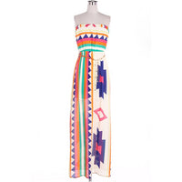 Boho Maxi Dress with Gold Chain Belt - Bean Concept - Etsy