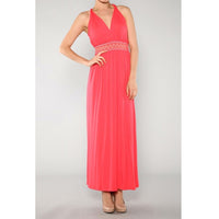 Coral Boho Maxi Dress - Bean Concept - Etsy