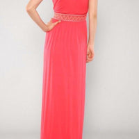 Coral Boho Maxi Dress - Bean Concept - Etsy
