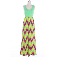 Summer Chevron Maxi Dress - Bean Concept - Etsy