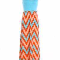 Chevron Maxi Dress - Bean Concept - Etsy