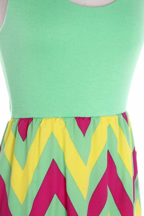 Chevron Maxi Dress - Bean Concept - Etsy