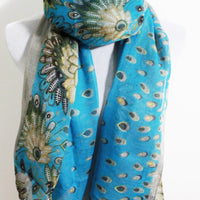 Brown Raindrop Flower Scarf - Bean Concept - Etsy