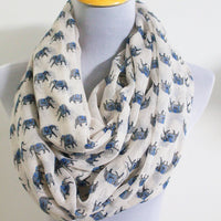 White Elephant Infinity Scarf - Bean Concept - Etsy