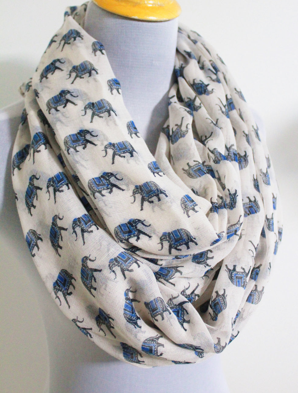 White Elephant Infinity Scarf - Bean Concept - Etsy