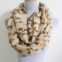 Khaki Mini Horse Infinity Scarf - Bean Concept - Etsy