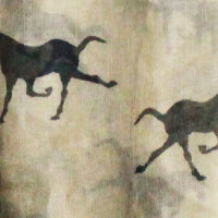 Khaki Horse Infinity Scarf - Bean Concept - Etsy