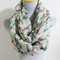 Mint Green Mini Horse Infinity Scarf - Bean Concept - Etsy
