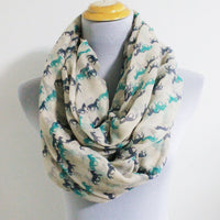 Mint Green Mini Horse Infinity Scarf - Bean Concept - Etsy