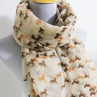 Brown Mini Horse Scarf - Bean Concept - Etsy