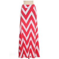 Khaki Chevron Maxi Skirt - Bean Concept - Etsy
