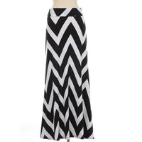 Khaki Chevron Maxi Skirt - Bean Concept - Etsy