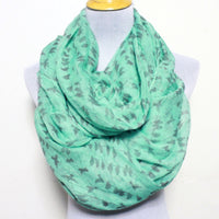 Mint Green Bird on Branch Infinity Scarf - Bean Concept - Etsy