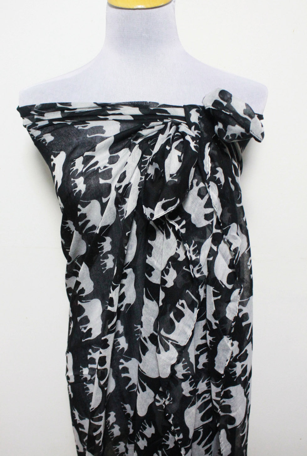 Black Elephant Scarf - Bean Concept - Etsy