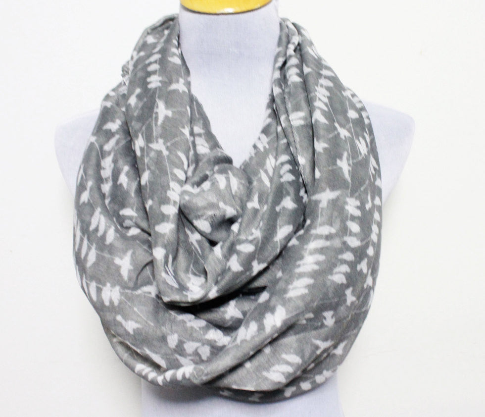 Mint Green Bird on Branch Infinity Scarf - Bean Concept - Etsy