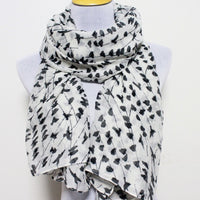 Gray Bird Scarf - Bean Concept - Etsy