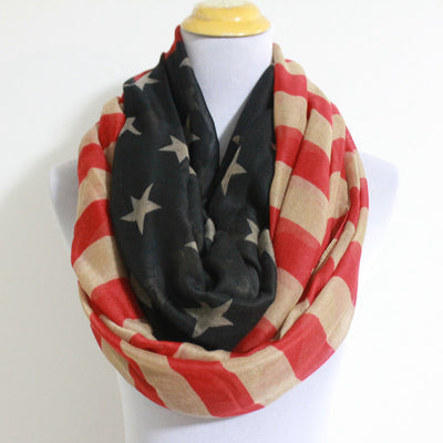 American Flag Infinity Scarf - Bean Concept - Etsy