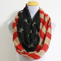 American Flag Infinity Scarf - Bean Concept - Etsy