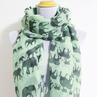 Mint Green Elephant Scarf - Bean Concept - Etsy