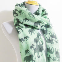 Mint Green Elephant Scarf - Bean Concept - Etsy