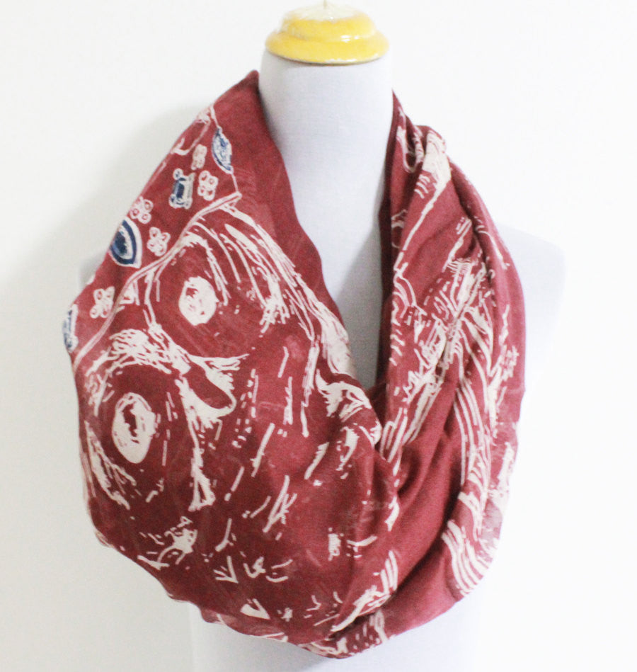 Owl Infinity Scarf - Bean Concept - Etsy