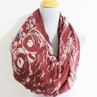Owl Infinity Scarf - Bean Concept - Etsy