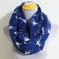Navy Blue Giraffe Infinity Scarf - Bean Concept - Etsy