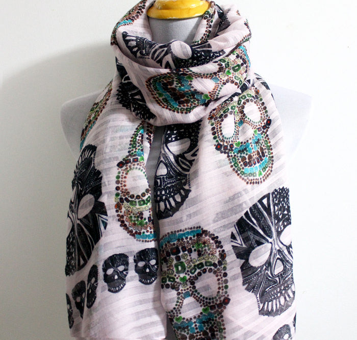 Skull Scarf - Bean Concept - Etsy