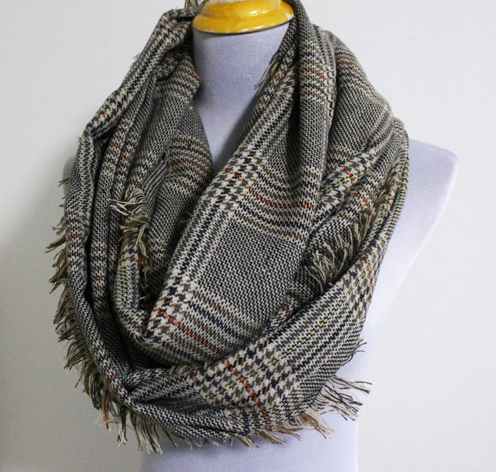Plaid Blanket Scarf - Bean Concept - Etsy