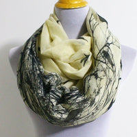 Winter Bird Infinity Scarf - Bean Concept - Etsy