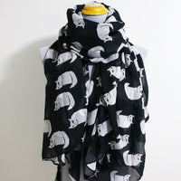 Ultra Large Cat Chiffon Infinity Scarf - Bean Concept - Etsy